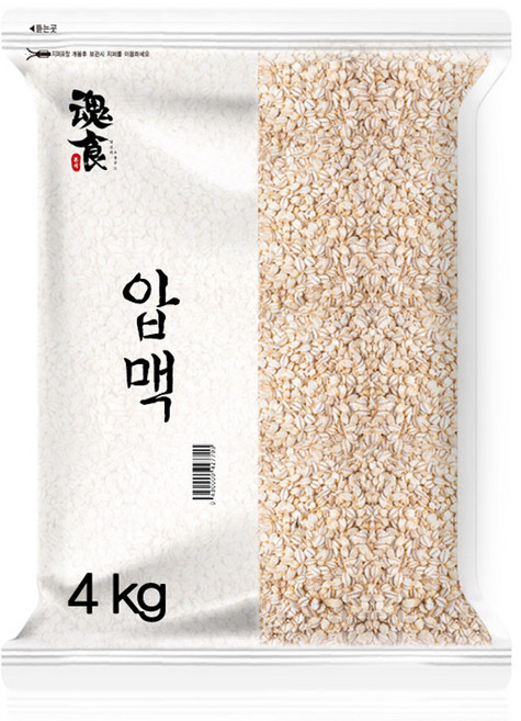 혼식 국산 압맥, 1개, 4kg