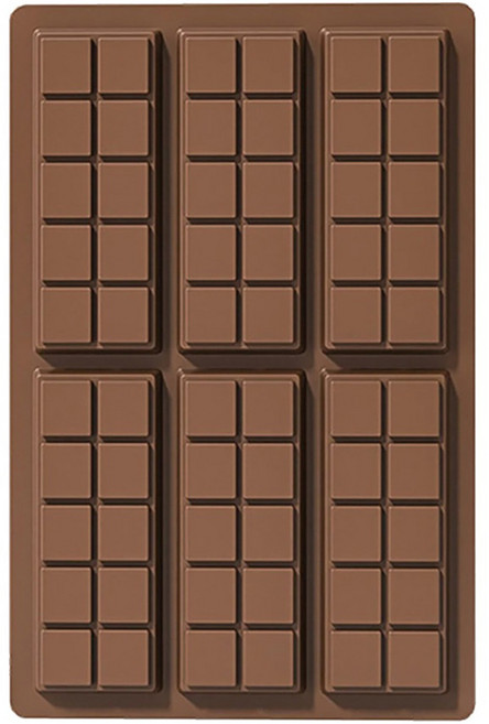 실리콘 몰드 6구, 초콜렛, 1개