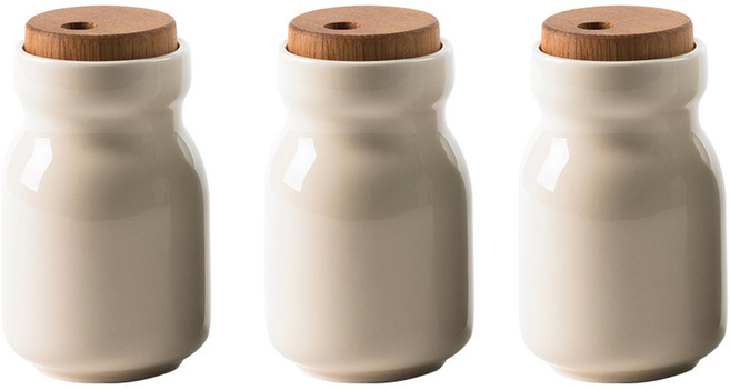 탁가온 양념통 화이트 S, 290ml, 3개