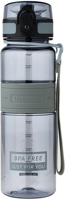 우즈스페이스 트라이탄 스포츠물병, 그레이, 500ml, 1개