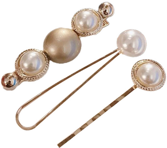 수스다 107 크라운 진주 헤어핀 3종 세트