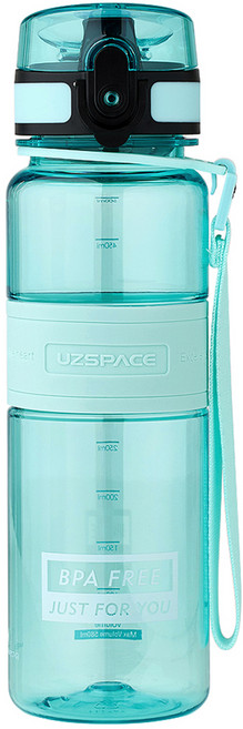 우즈스페이스 트라이탄 스포츠물병, 에메랄드블루, 500ml, 1개