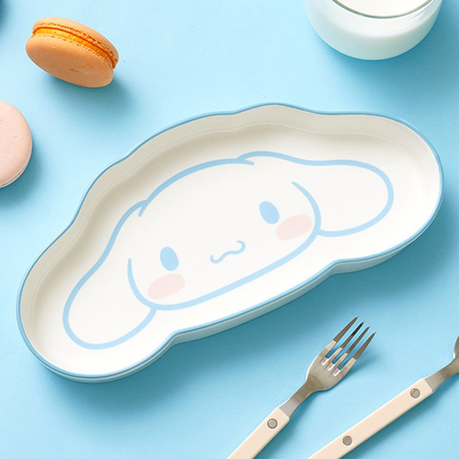 데이니즈 유아용 산리오 간식접시 시나모롤, 혼합색상, 1개