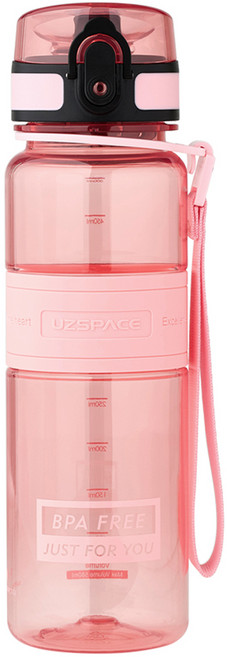 우즈스페이스 트라이탄 스포츠물병, 코랄핑크, 500ml, 1개