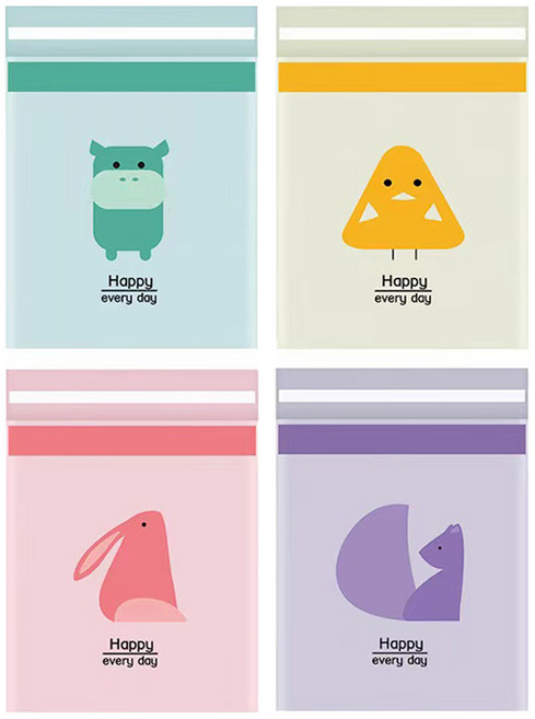 원이네 부착식 다용도 쓰레기 봉투 15p x 4종 세트, 1세트