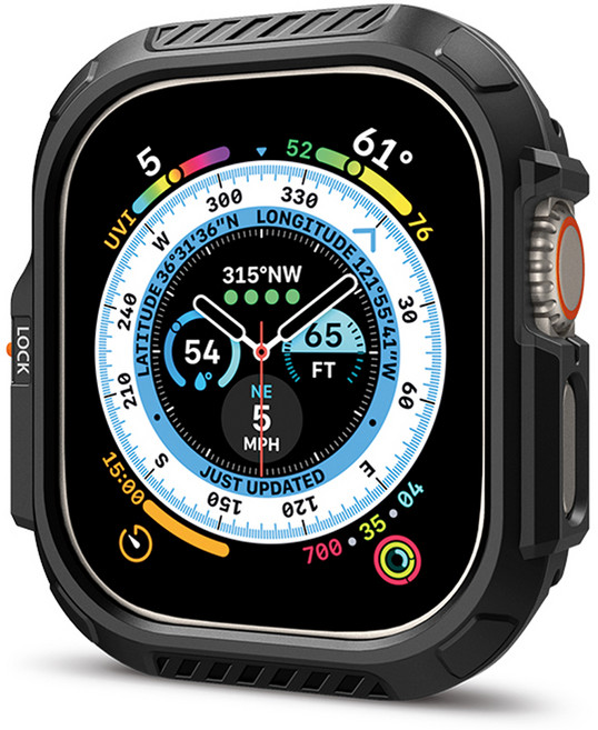 슈피겐 버튼 눌림 방지 케이스 락핏 ACS06208 49mm, 블랙, 1개