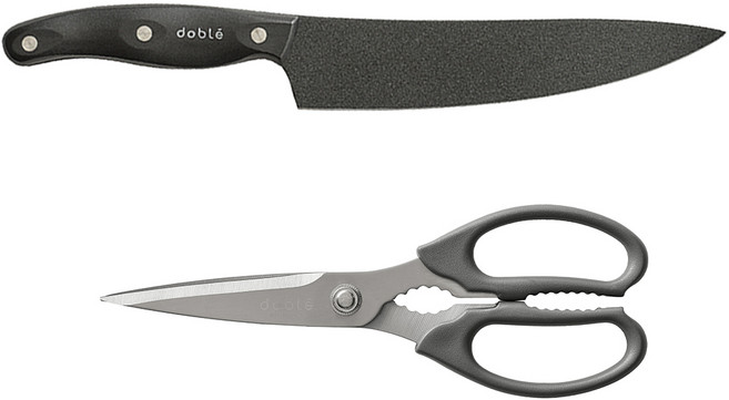 도블레 프리미어 셰프나이프 + 주방가위 세트, 1세트, 칼 + 가위