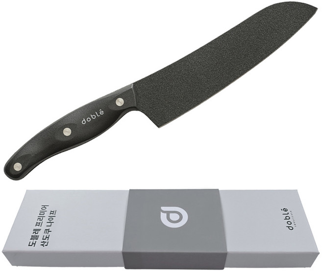 도블레 프리미어 다중열처리 산도쿠 나이프, 블랙, 1개