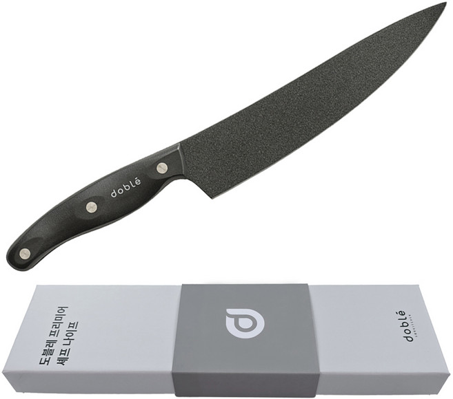 도블레 프리미어 다중열처리 셰프 나이프, 블랙, 1개