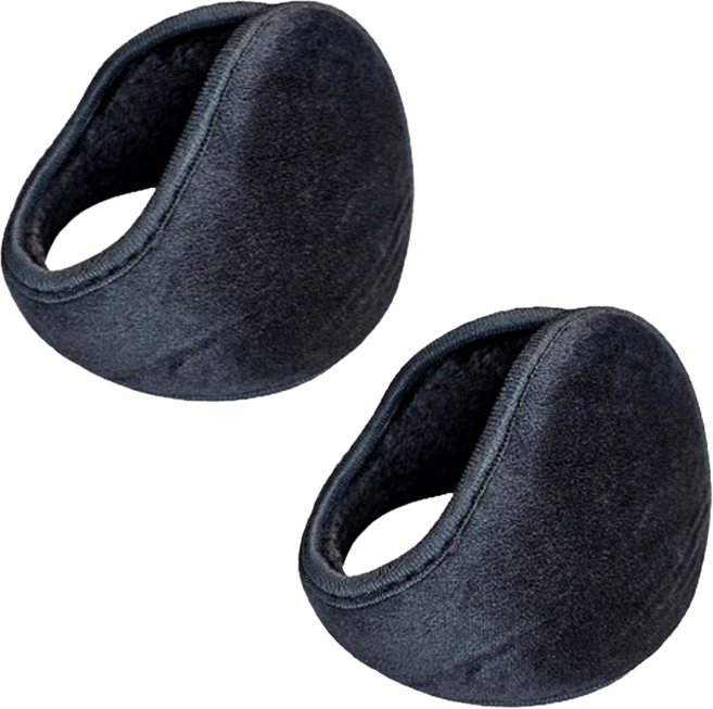 해피제이 겨울 방한 귀마개, 블랙, 2개