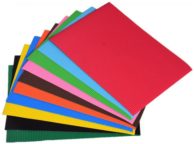 마다꾸미 컬러 골판지, 믹스컬러, 10개