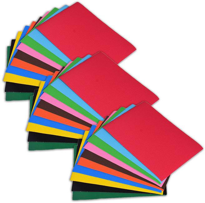 마다꾸미 컬러 골판지, 36 믹스컬러, 30개