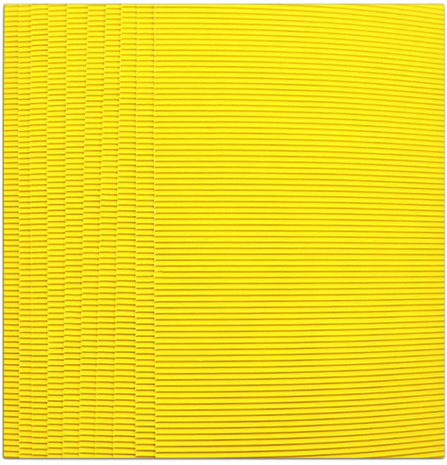 마다꾸미 컬러 골판지, 08 옐로우, 10개