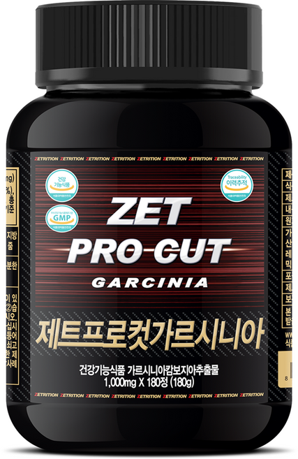 제트리션 제트프로컷가르시니아 1000mg, 180정, 1개