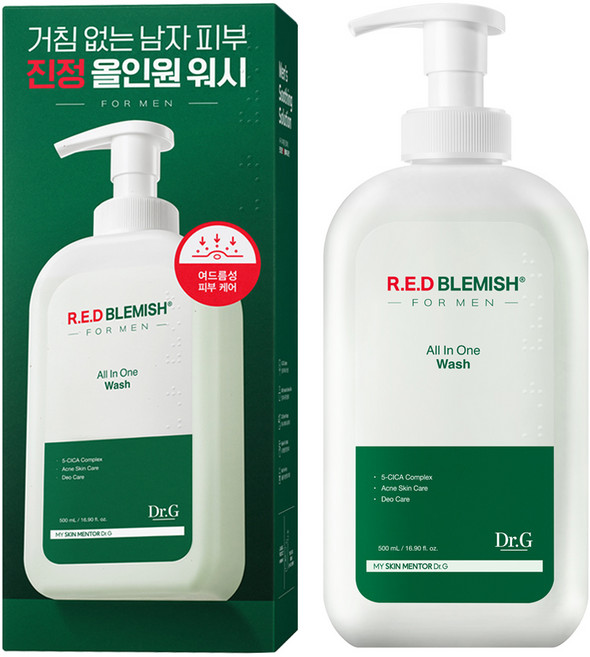 닥터지 레드 블레미쉬 포맨 올인원 바디워시, 500ml, 1개