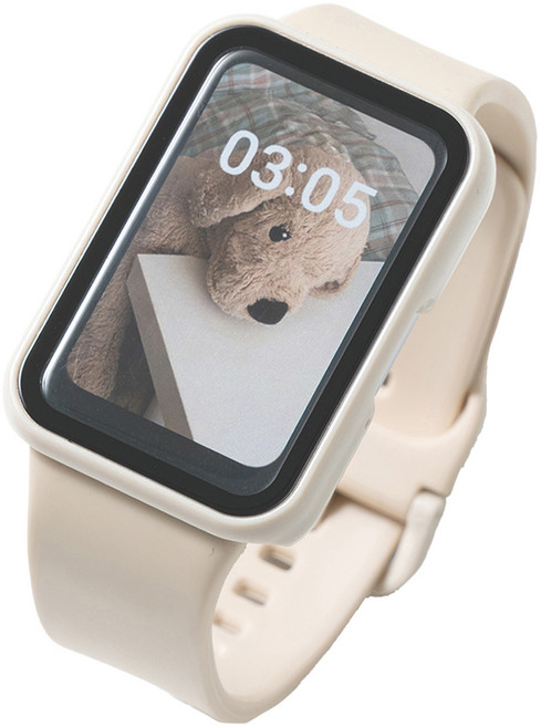 누아트 갤럭시핏 풀커버 하드 케이스, 베이지, 1개