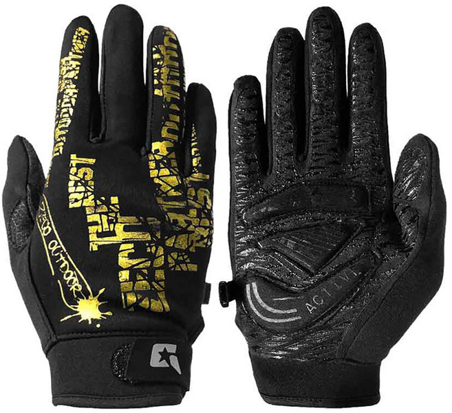 그루브스타 자이언트 라이더 방한 방풍 장갑 양손세트, 옐로우, 1세트