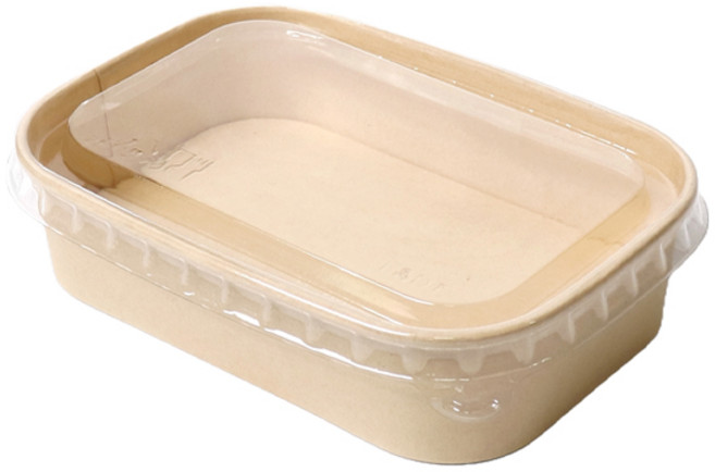 Happy Pack 牛皮紙長方形紙容器組 R500, 1套, 50入