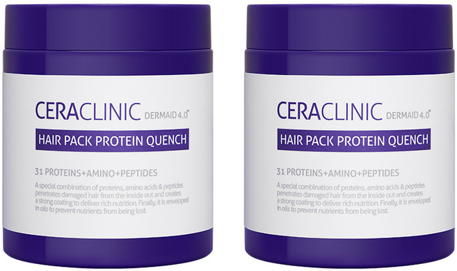 세라클리닉 탈색모 홈케어 단백질 헤어팩, 2개, 250ml