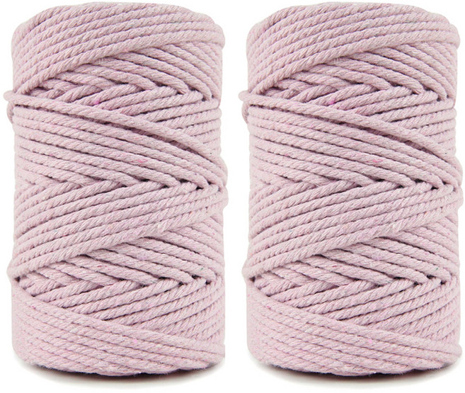 누에르고치 마크라메실 파이핑끈 90합 3mm, 2개, 05 인디핑크