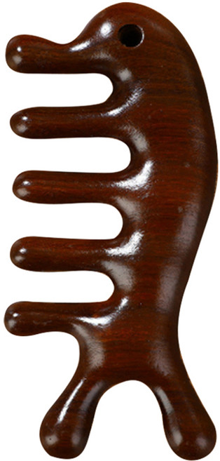 떼루와 두피 얼굴 괄사 마사지기 빗, 1개