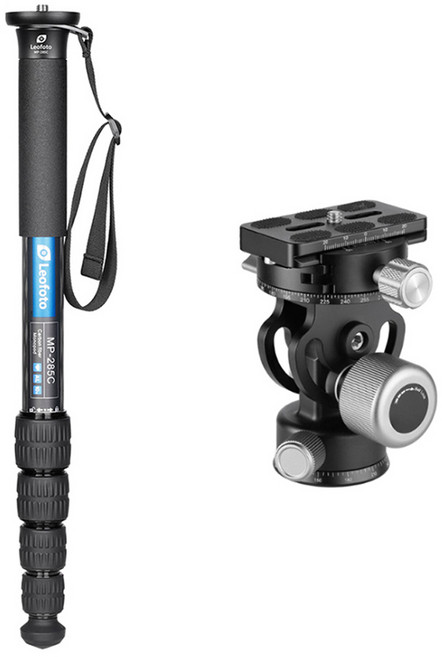 레오포토 완드 모노포드 + 비디오 헤드 세트, MP-285C+VH-20, 1세트