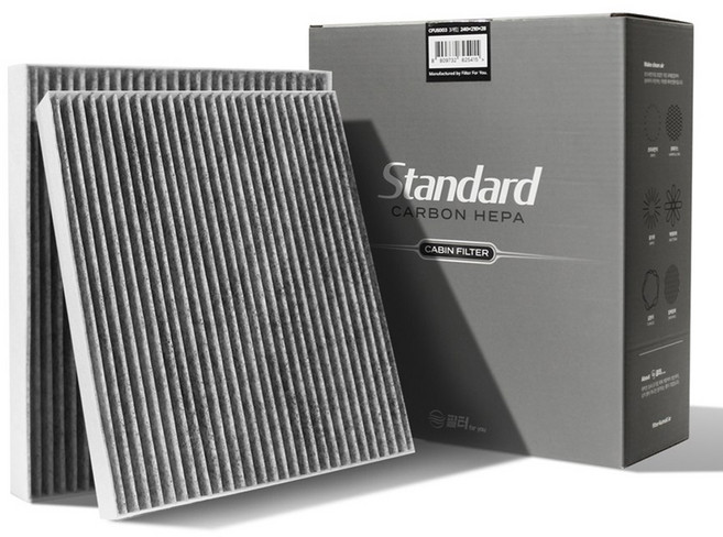 필터포유 활성탄 스탠다드 자동차 에어컨필터, CFUS013, 2개