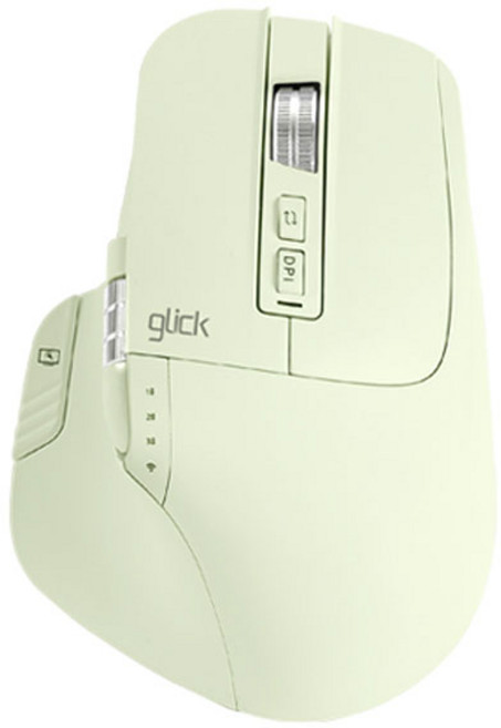 지클릭커 오피스프로 휠 버티컬 인체공학 충전식 무소음 유무선 마우스, G-CLIKER OFFICEPRO WHEELMASTER, 그린