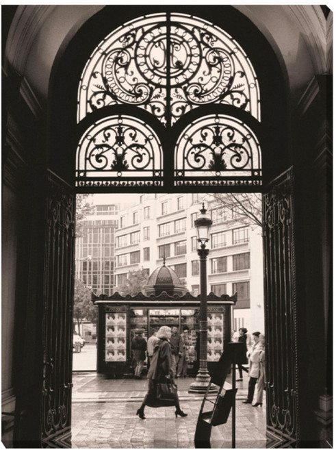아트마트 빈티지 흑백 사진 포스터 Filigree Iron Doors 토비 반데네크, 캔버스액자