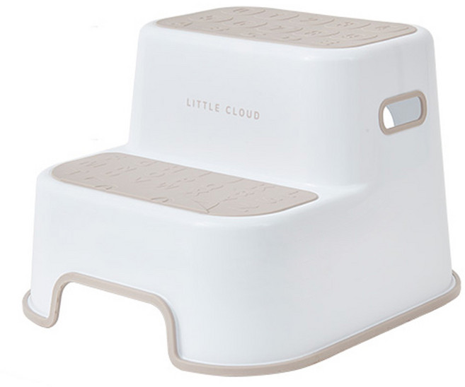 리틀클라우드 유아용 2단 발디딤대, 베이지, 1개
