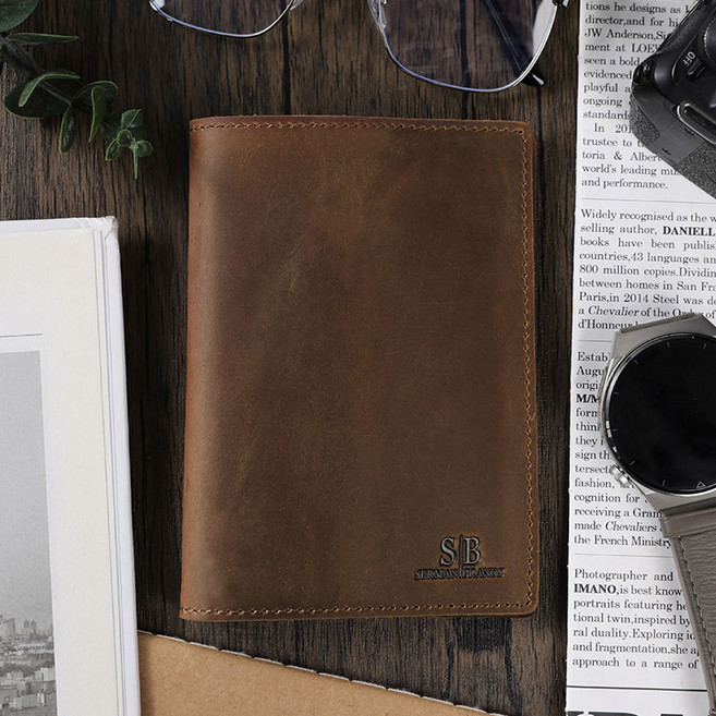 셔먼브랜드 프리미엄 소가죽 여권지갑