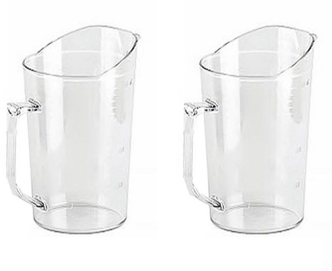 플라스틱 가벼운 계량컵, 투명, 2L, 2개