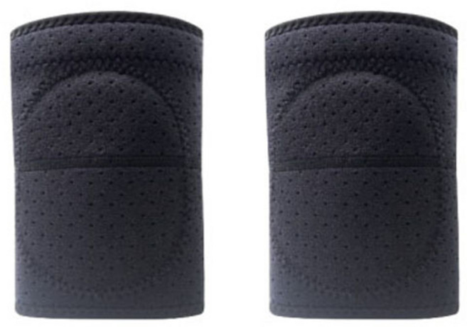 그래다다 EVA 충격방지 스포츠 무릎 보호대 블랙 2p, 1개