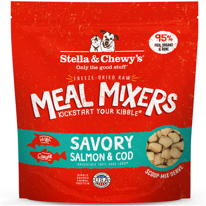 스텔라앤츄이스 전연령 강아지 밀믹서 동결건조 사료, 연어, 50g, 1개