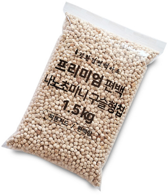 친환경편백아트 프리미엄 편백 나노초미니 구슬형칩 1.5kg, 혼합색상, 1개