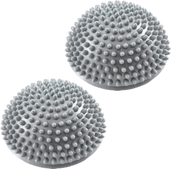 로이윙 밸런스 마사지 반구 볼 원뿔, 2개, 젠그레이