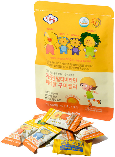 키움정 멀티 비타민 미네랄 구미젤리, 10정, 1개