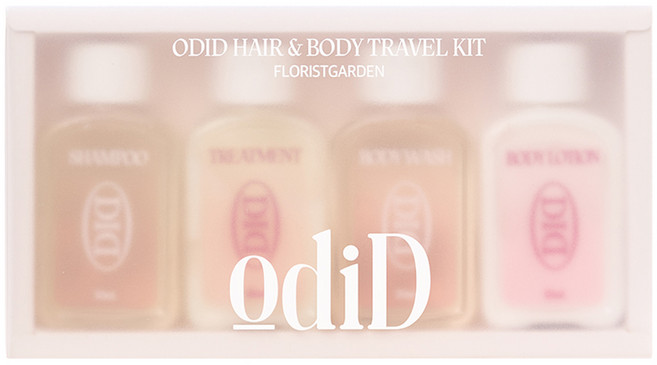 오디드 헤어 바디 트래블 키트 플로리스트가든 세트, 1세트