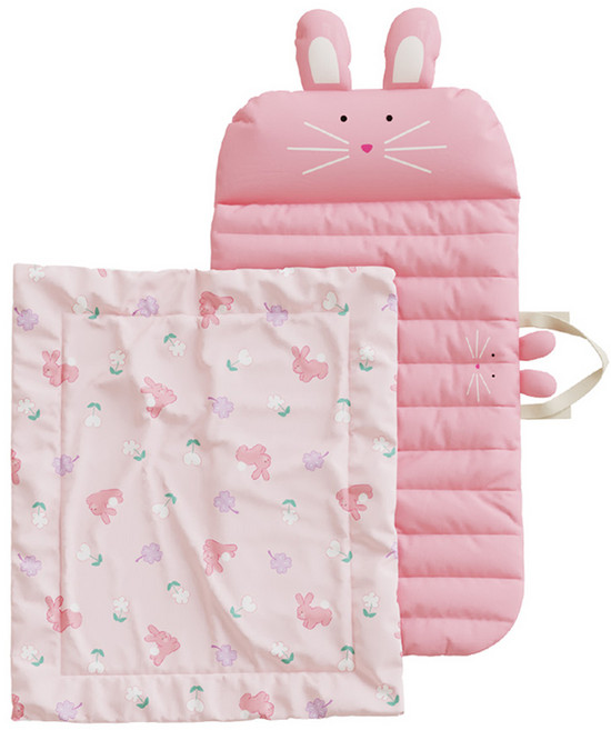 밀로앤개비 모달 어린이집 롱 마이크로베개솜 분리형 낮잠이불 세트, 코코로라