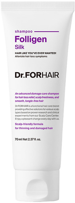 닥터포헤어 폴리젠 실크 단백질 샴푸, 70ml, 1개