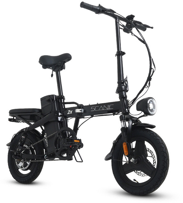 에이유테크 스카닉 2X 전기자전거 48V 15A, 블랙, 스틸