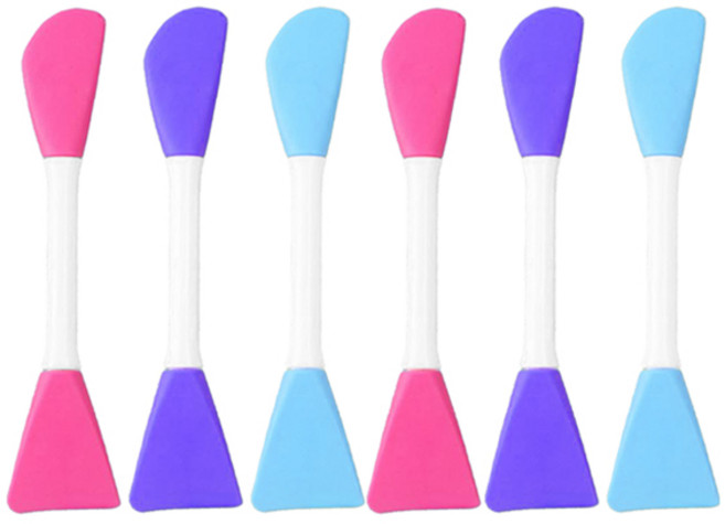 떼루와 페이스 듀얼 실리콘 팩 브러쉬, 6개, 랜덤발송