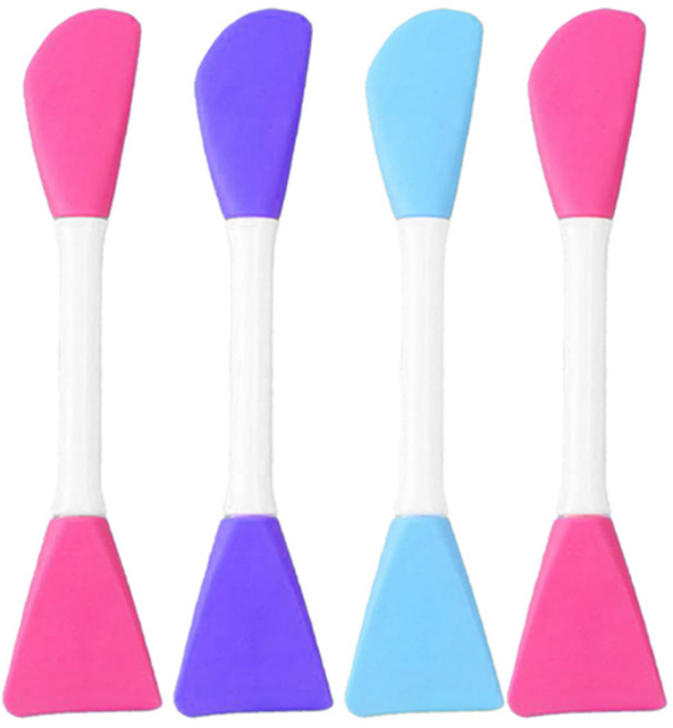 떼루와 페이스 듀얼 실리콘 팩 브러쉬, 4개, 랜덤발송