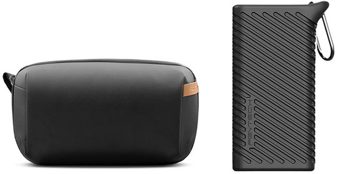 피지와이텍 테크파우치 P-CB-090 + CFexpress A타입 카드리더기 케이스 P-GM-164 세트, 블랙(테크파우치), 1세트