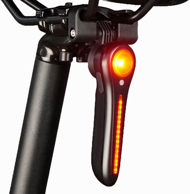 에이스피드 자전거 후미등 브레이크감지 광감지 세트 C108, 블랙, 1세트