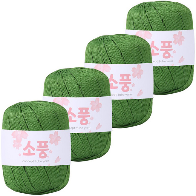 마마니트 소풍 뜨개실, 20 올리브, 4개