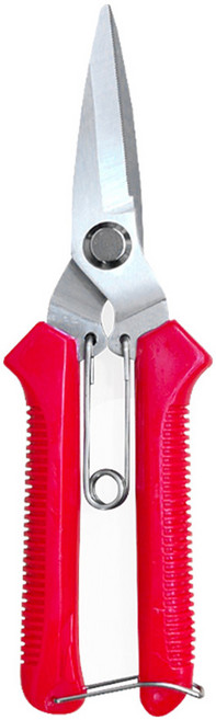 월드크린 다목적 전지가위 레드, 1개