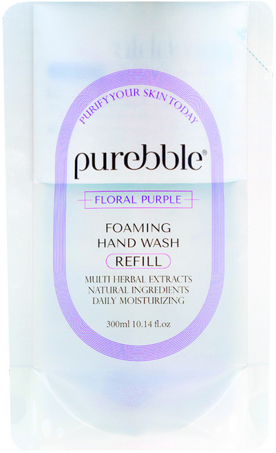 퓨어블 프리미엄 포밍 핸드워시 손세정제 플로럴향 퍼플 리필, 플로랄향, 1개, 300ml
