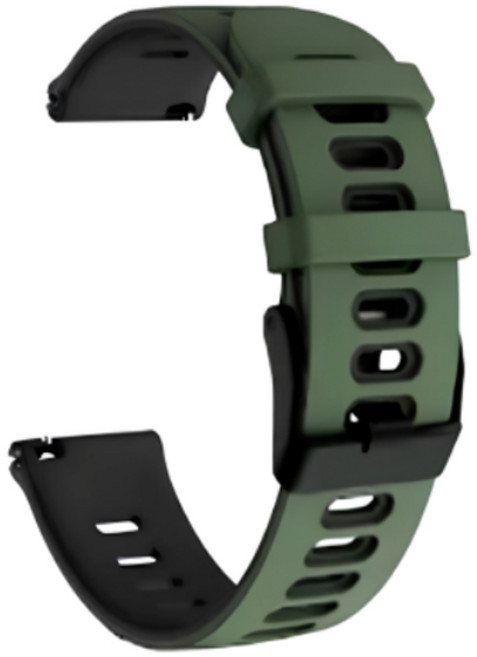 오와이규 데일리 갤럭시워치 스트랩 20mm, 군록내흑 + 블랙버튼, 1개