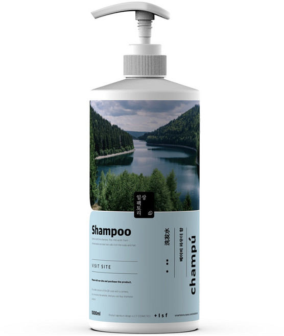 일상팩토리 약산성 네이쳐 퍼퓸 샴푸 베이비 파우더 향, 1개, 1L